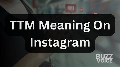 what does ttm mean in instagram|stm meaning text instagram.